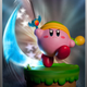 Illustration for article titled A Line Of Statues Based On Kirby Outfits? Oh No.